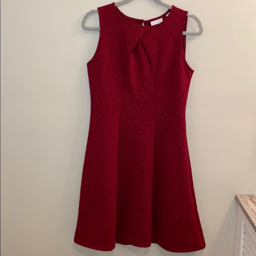 New York & Company Sleeveless Dress Cranberry Sz S